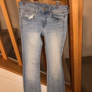 American Eagle super super stretchy kick boot jean